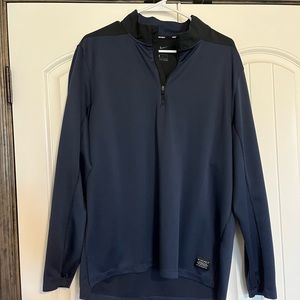 Nike 1/4 Dri-Fit Pullover (Black and Blue)